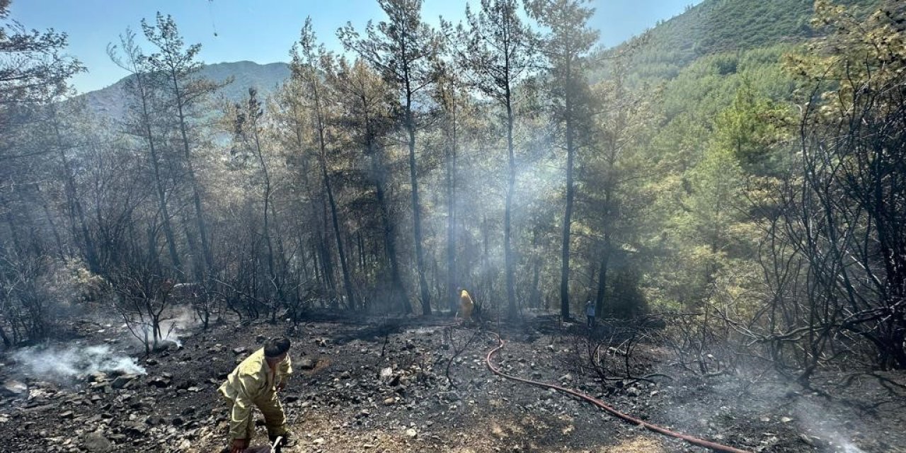 Marmaris’te çıkan orman yangını kısa sürede kontrol altına alındı