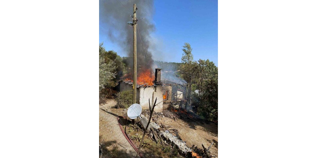 Menteşe’de ev yangını