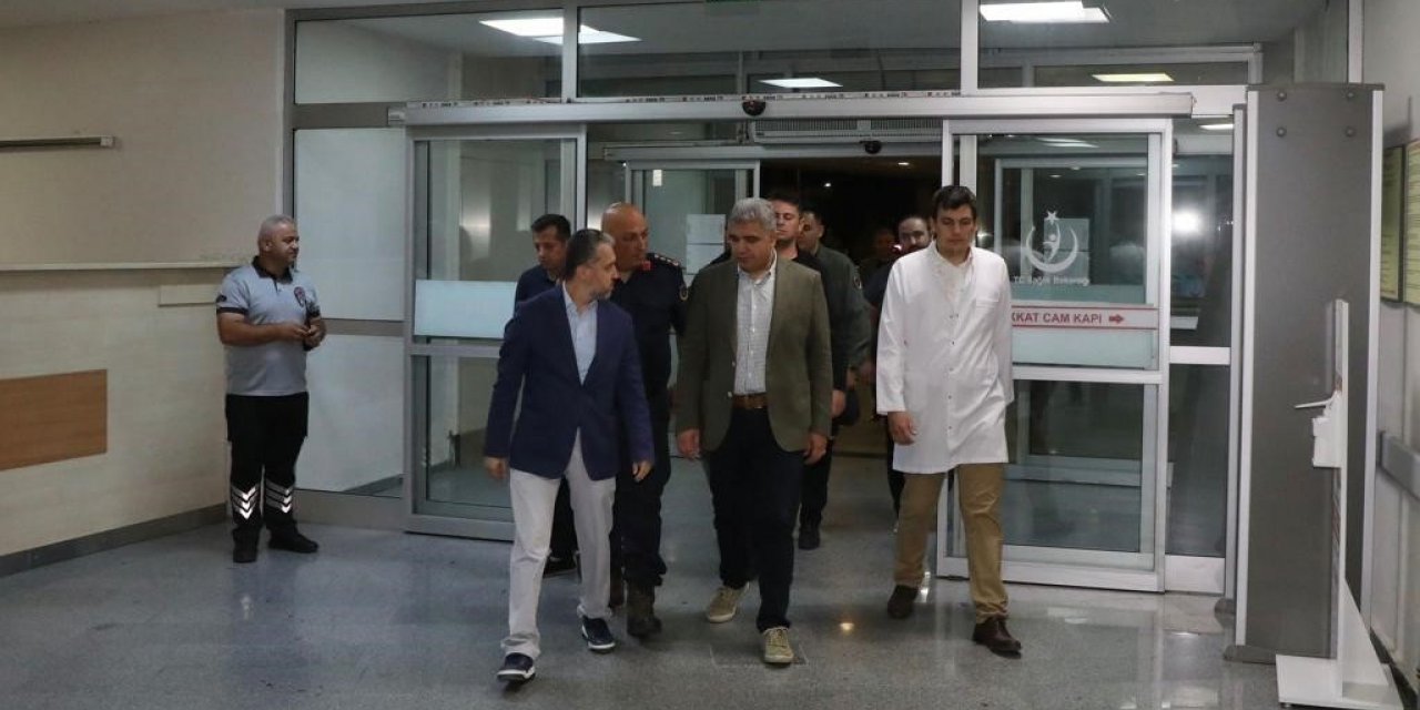 Vali Aslan’dan kazazedelere ziyaret