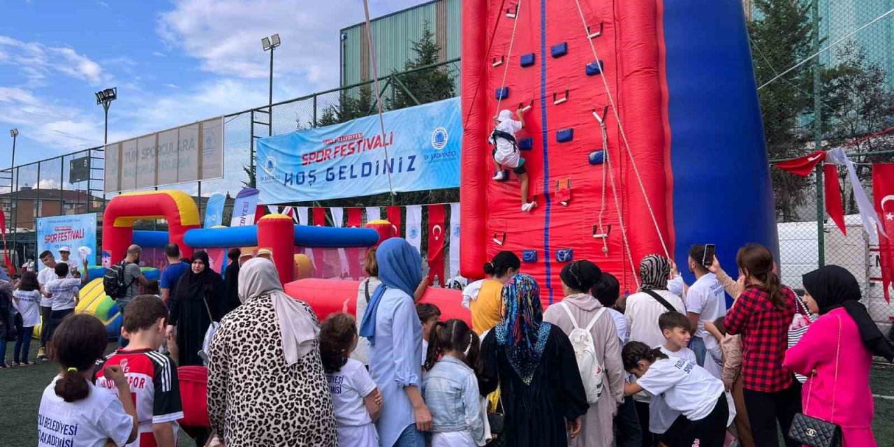 Tuzla Spor Festivali’nde çocuklar doyasıya eğlendi