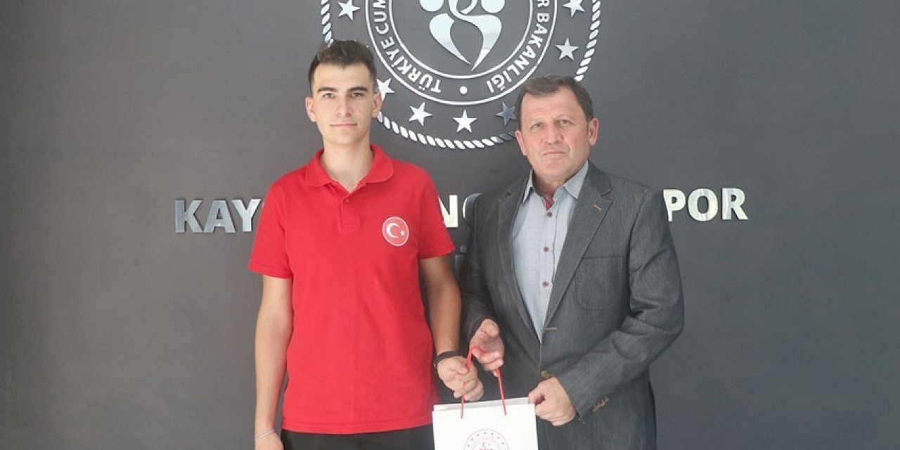 Kabakcı, başarılı sporcuyu ağırladı