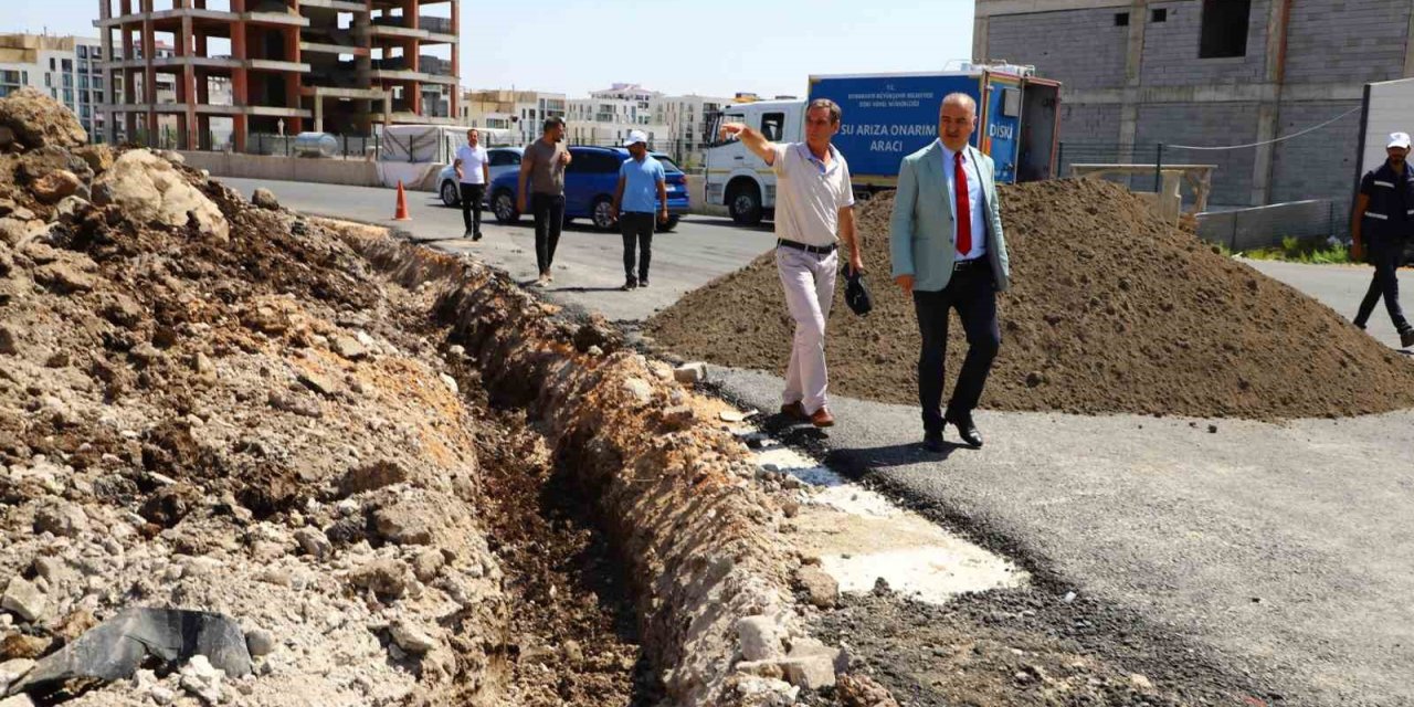 Diyarbakır’da yeni imar alanlarında içme suyu şebekesi çalışmaları sürüyor