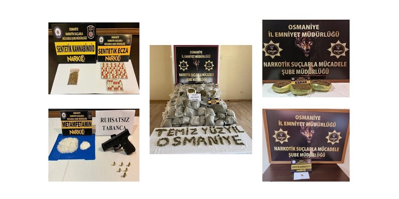 Osmaniye’de uyuşturucu operasyonları: 18 kişi gözaltına alındı
