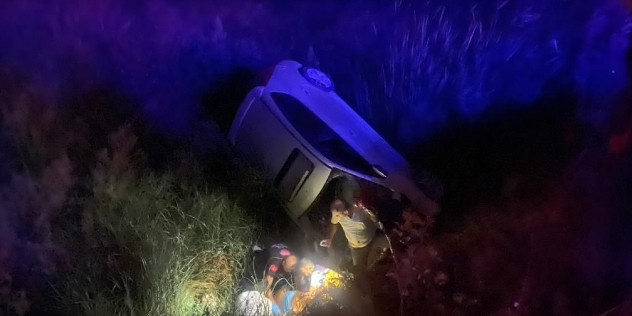 Bursa’da tarlaya uçan otomobilde can pazarı: 1 ölü 2 yaralı