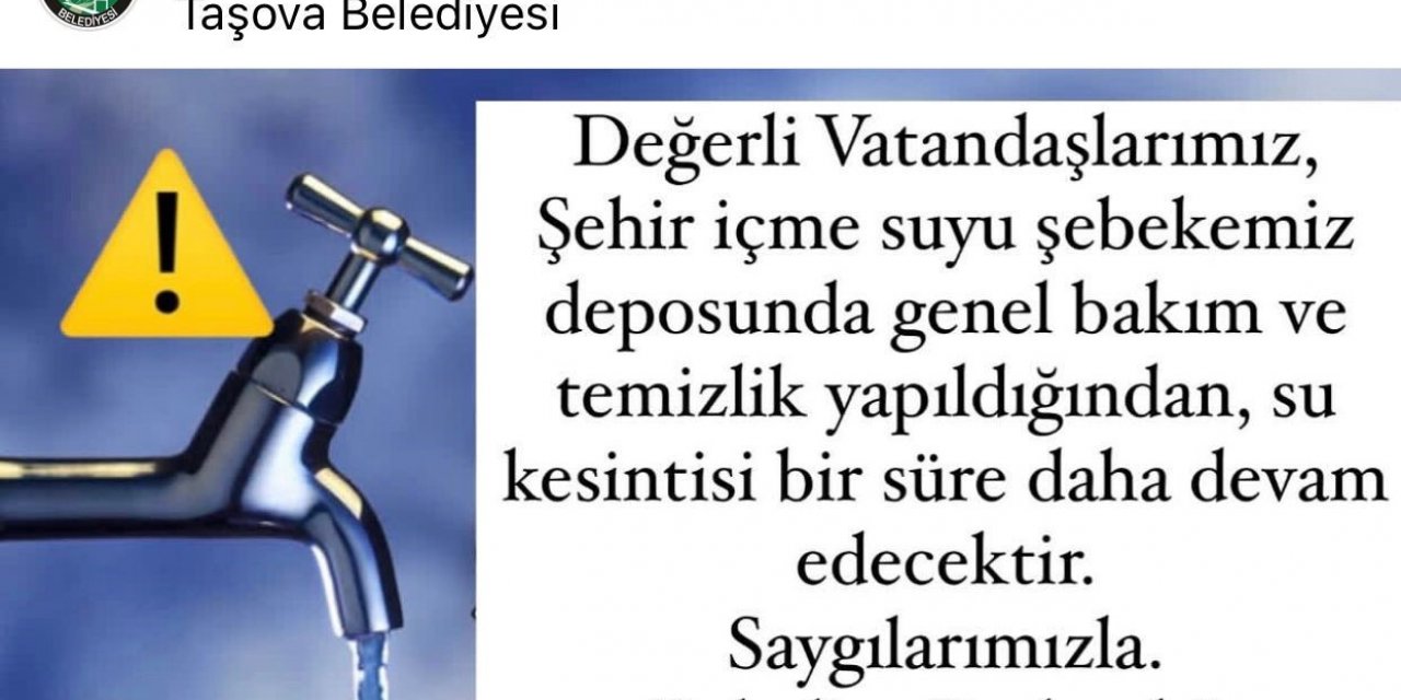 Taşova’da şebeke suyu alarmı: 150’den fazla kişi hastanelik oldu