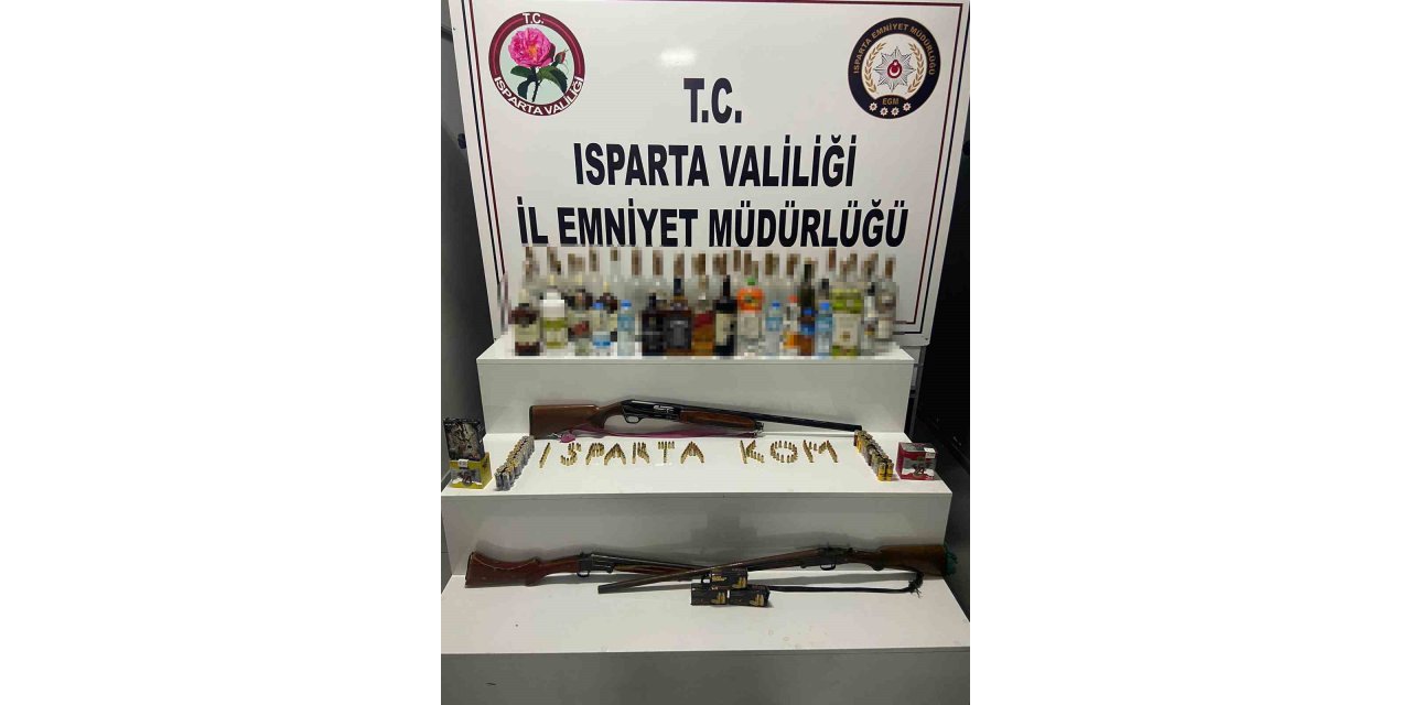 Isparta’da kaçak içki operasyonu