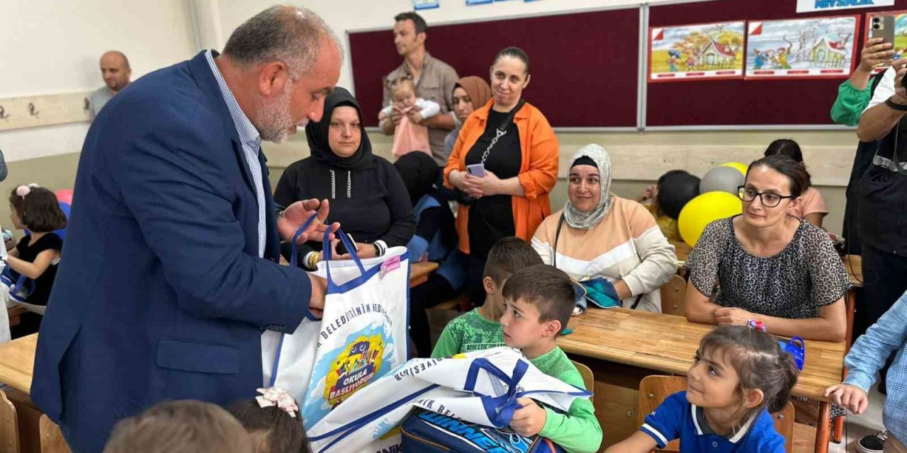 2 bin çocuğa kırtasiye seti ve okul çantası desteği