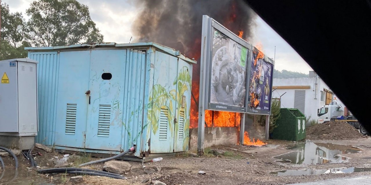 Yağış anında 10 farklı yangın çıktı