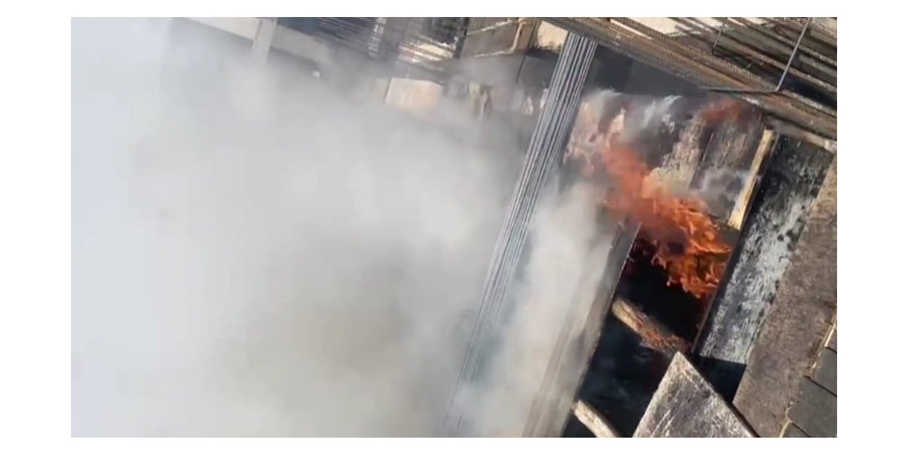 Mardin’de inşaat alanında yangın