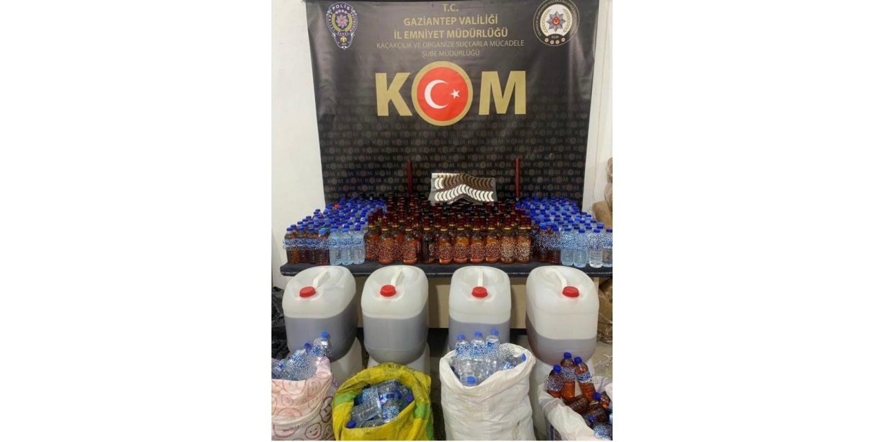 Gaziantep’te sahte alkol operasyonu: 1 gözaltı