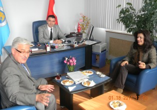 Türkmenoğlu ve Okudan Kadınhanı MYO'yu ziyaret etti