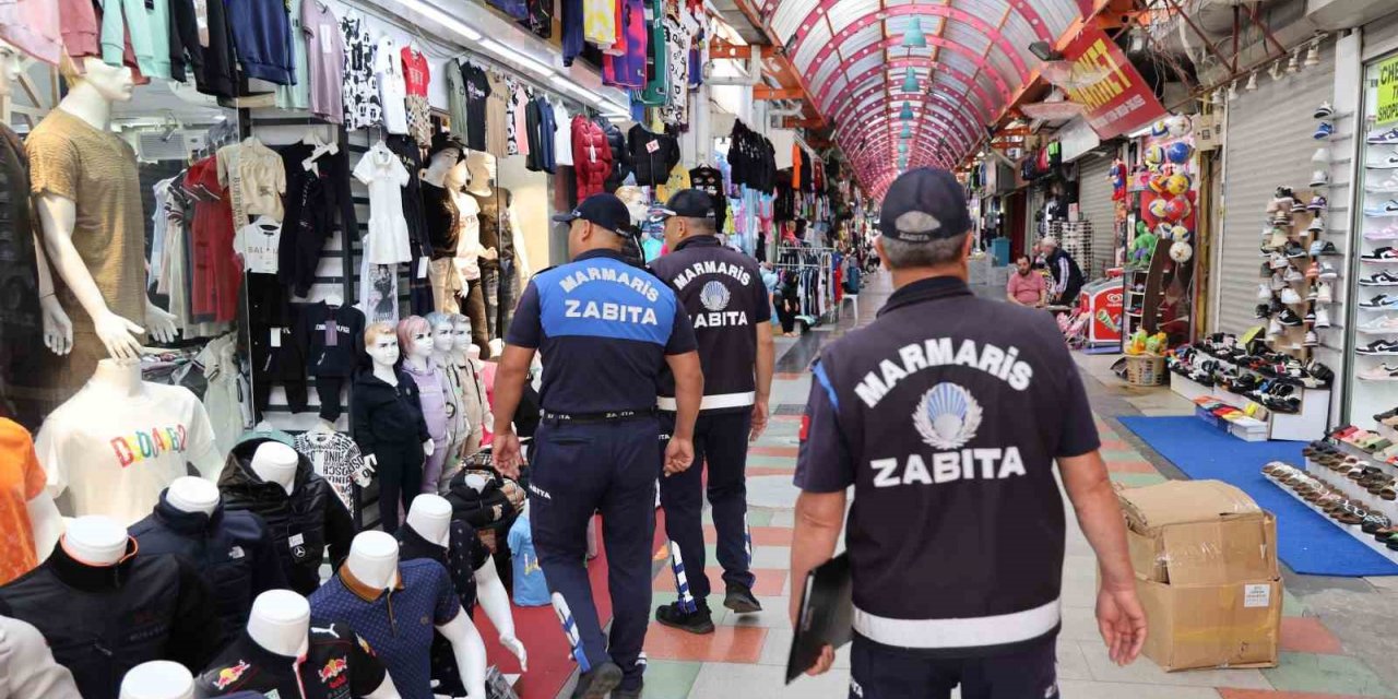Marmaris Zabıtası’ndan yoğun mesai
