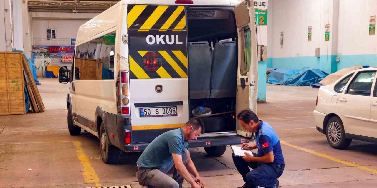 Nevşehir’de okul servisleri denetlendi