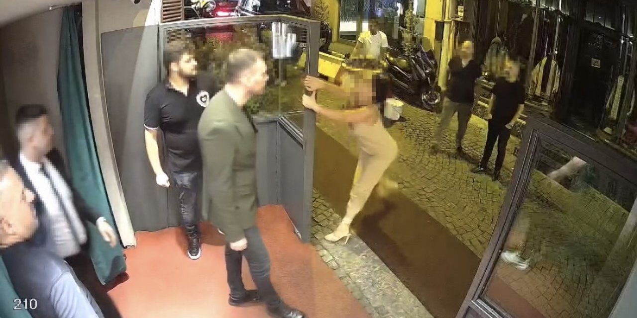 Beşiktaş’ta gece kulübünde kadınların taşkınlığı kamerada: Ortalığı birbirine kattılar