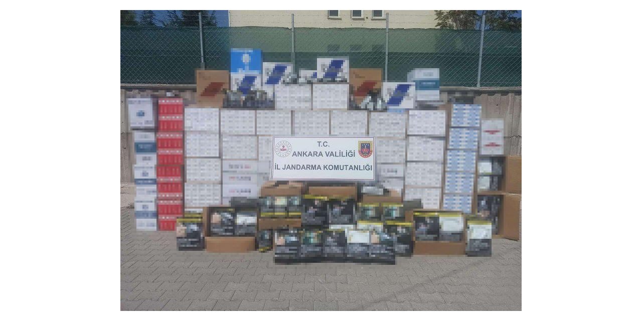 Ankara’da 1 milyon 917 bin adet makaron ele geçirildi