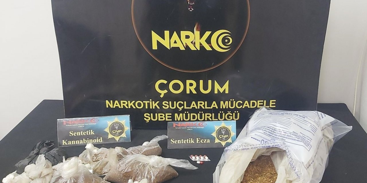 Çorum polisinden uyuşturucu operasyonu