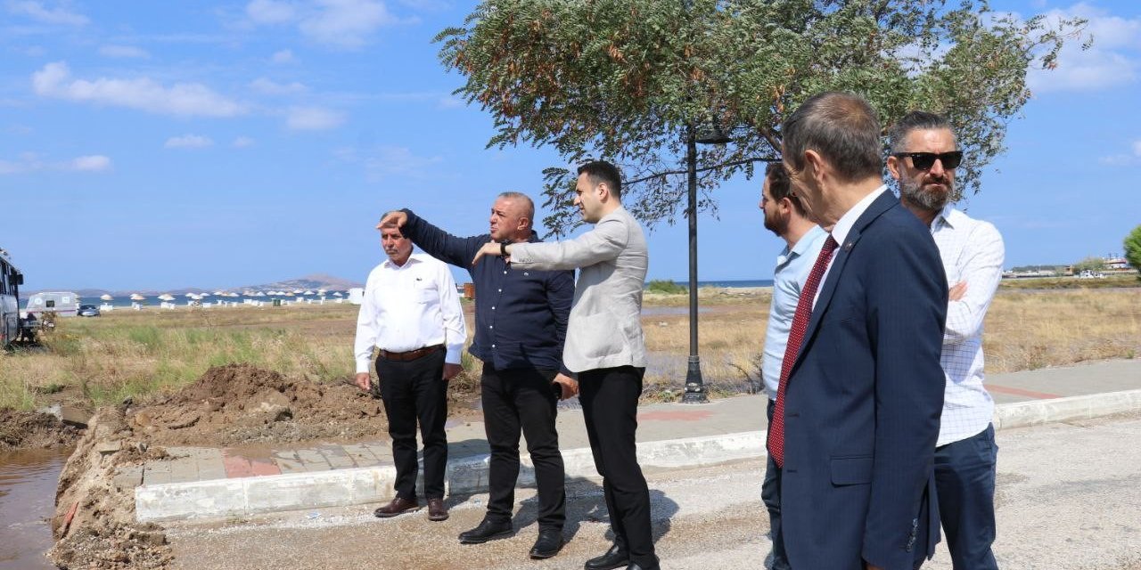 AK Parti’den felaketinin yaşandığı Geyikli’de inceleme