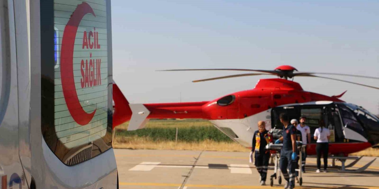 Ambulans helikopter 2,5 yaşındaki Eda için havalandı