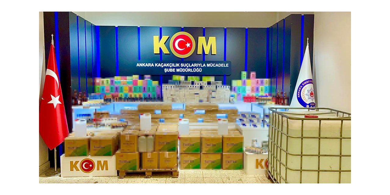 Ankara’da 1 milyon 130 bin 830 lira değerinde kaçak ürünler ele geçirildi