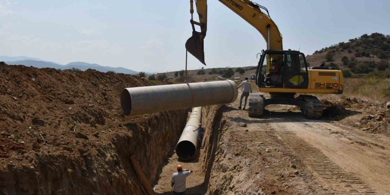 Çine’de sulama boruları yer altına indi
