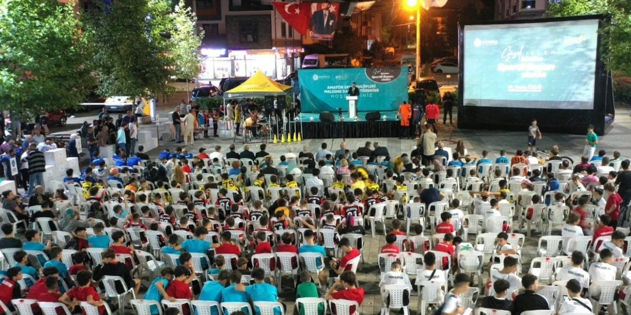 Amatör spor kulüplerine malzeme desteği