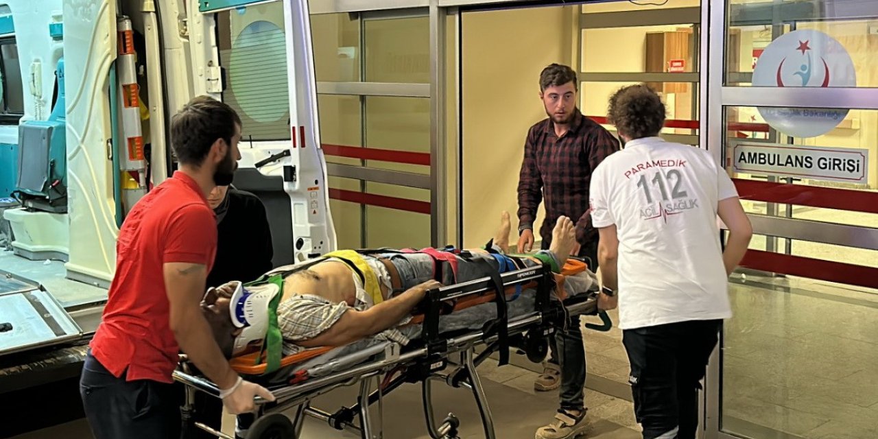 Vinçten düşen 2 kişi yaralandı