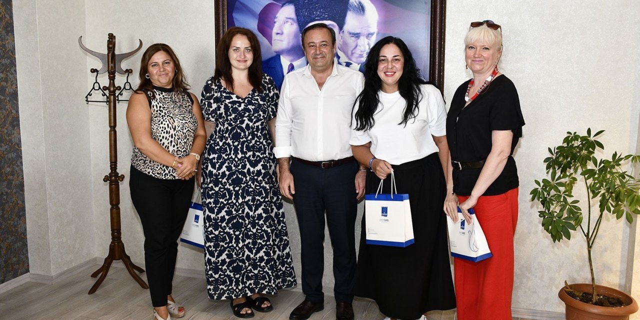 Ukrayna’dan gelen heyet, Kuşadası’nda ağırlandı