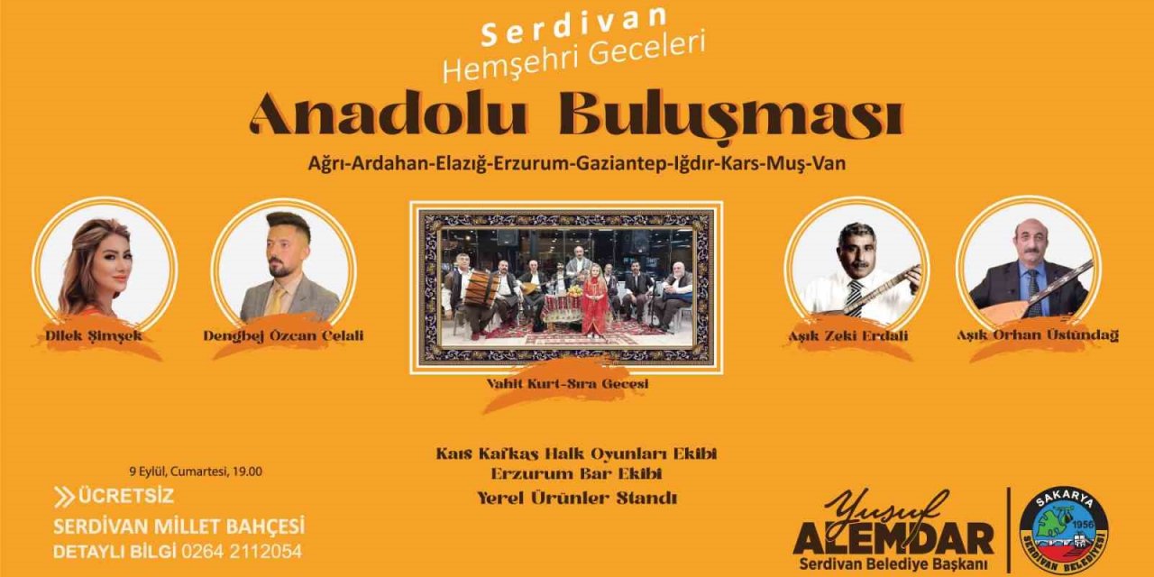 Serdivan’da Anadolu buluşması