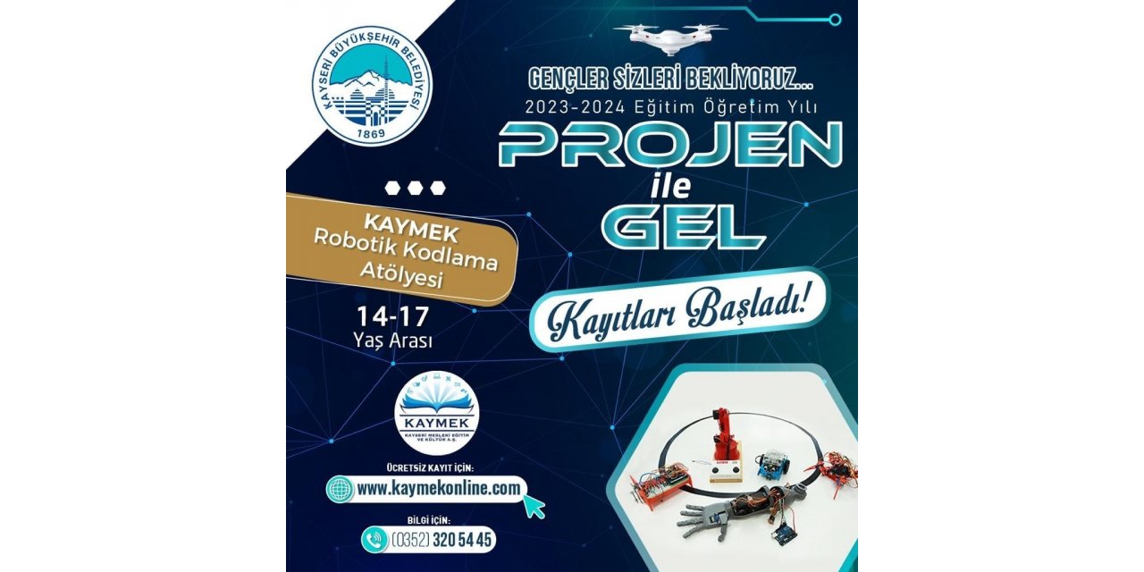 Büyükşehir KAYMEK’ten ‘Projen ile Gel Robotik Kodlama Atöylesi’