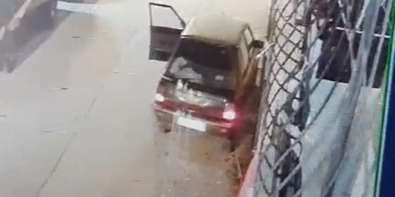 Şanlıurfa’da el freni çekilmeyen otomobil sürücüsüne kabusu yaşattı