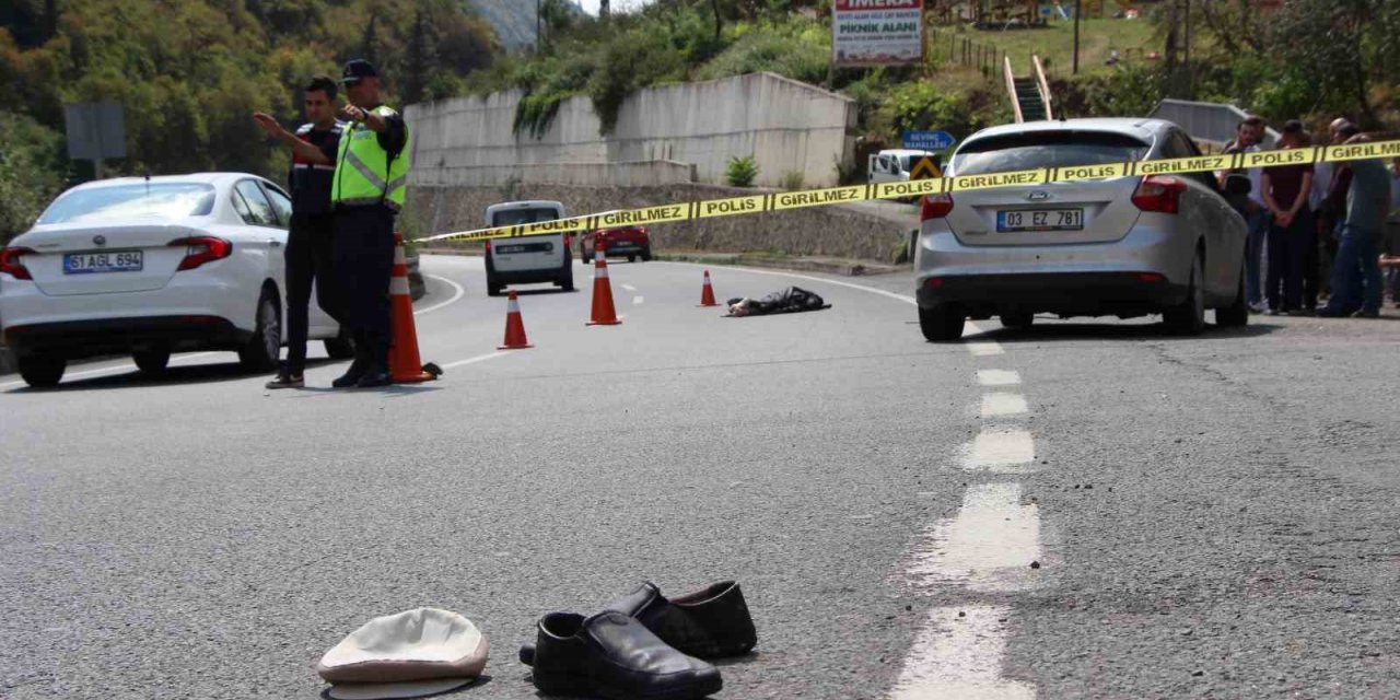 Metrelerce sürüklendi, geride ayakkabısı ve kasketi kaldı
