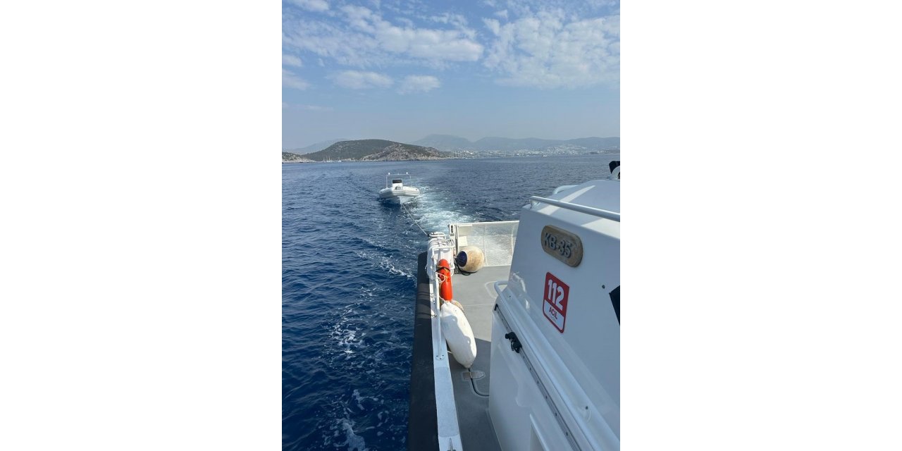 Bodrum’da 1 düzensiz göçmen kurtarıldı