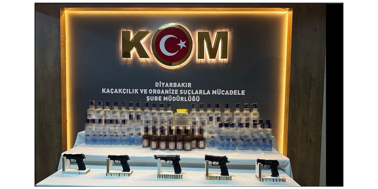 Diyarbakır’da kaçak alkol ele geçirildi: 5 gözaltı