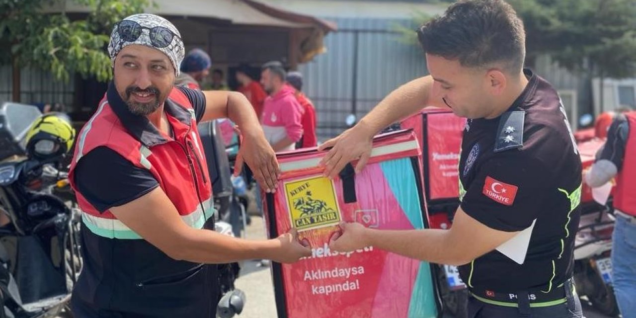 Kütahya’da 32 motosiklet sürücüsü bilgilendirildi