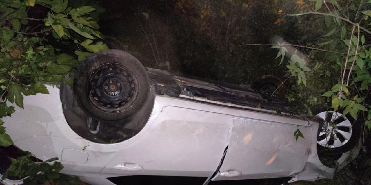 Bisikletliye çarpmamak için Filyos Çayı’na uçtu: 3 yaralı