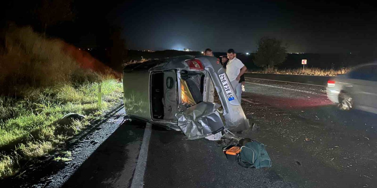 Muratlı-Tekirdağ yolunda kaza: 1 yaralı