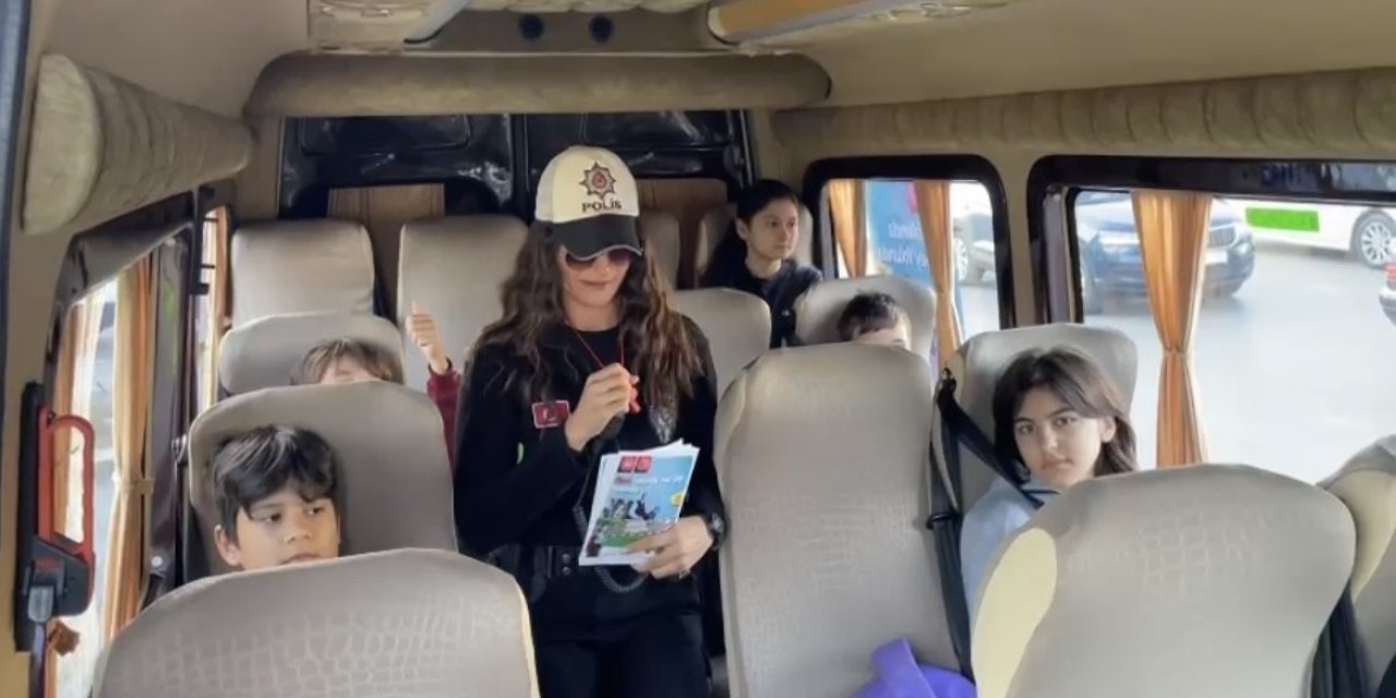 Bursa Emniyet Müdürlüğü, okul servislerini denetledi