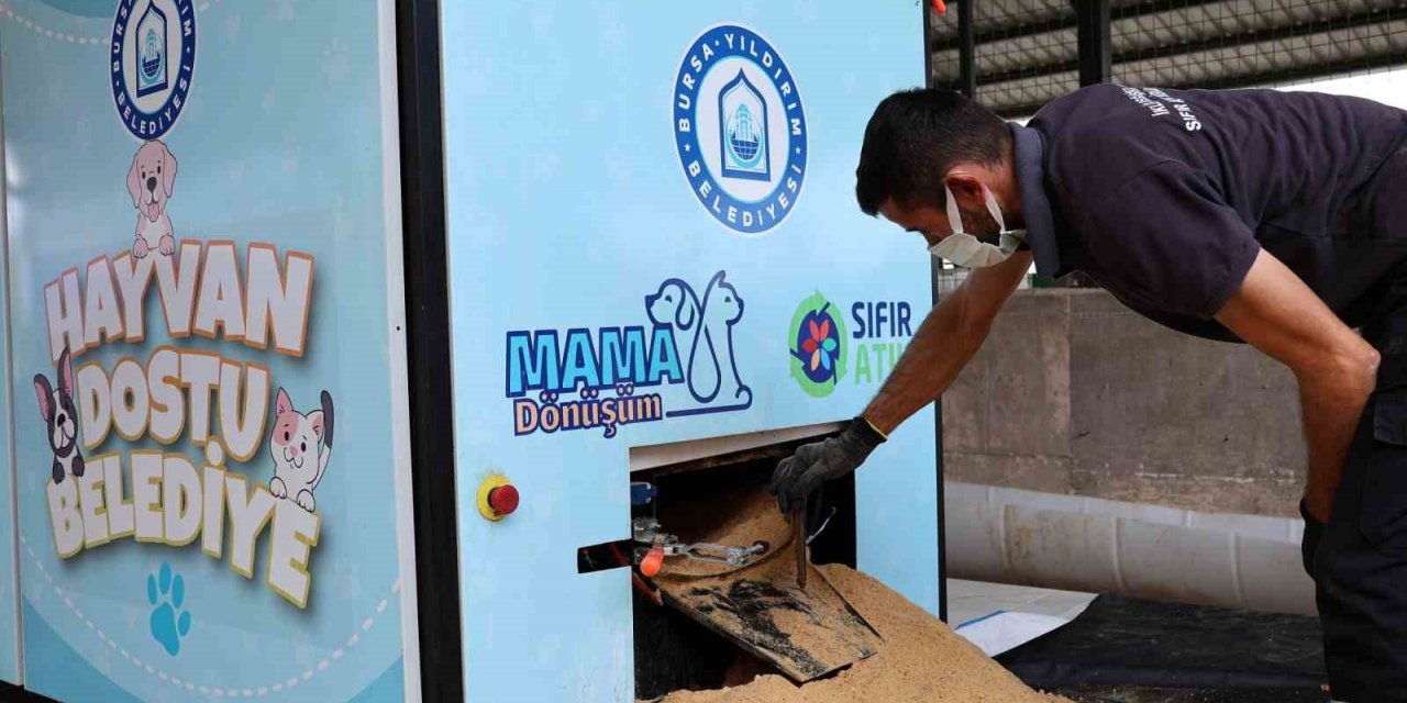 Yıldırım’da atık gıdalar mamaya dönüşüyor