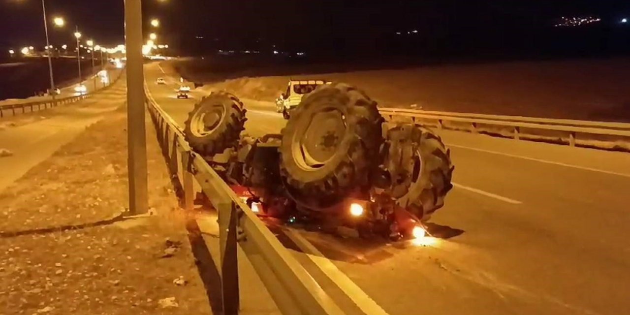 Siirt’te traktör takla attı: 1 yaralı