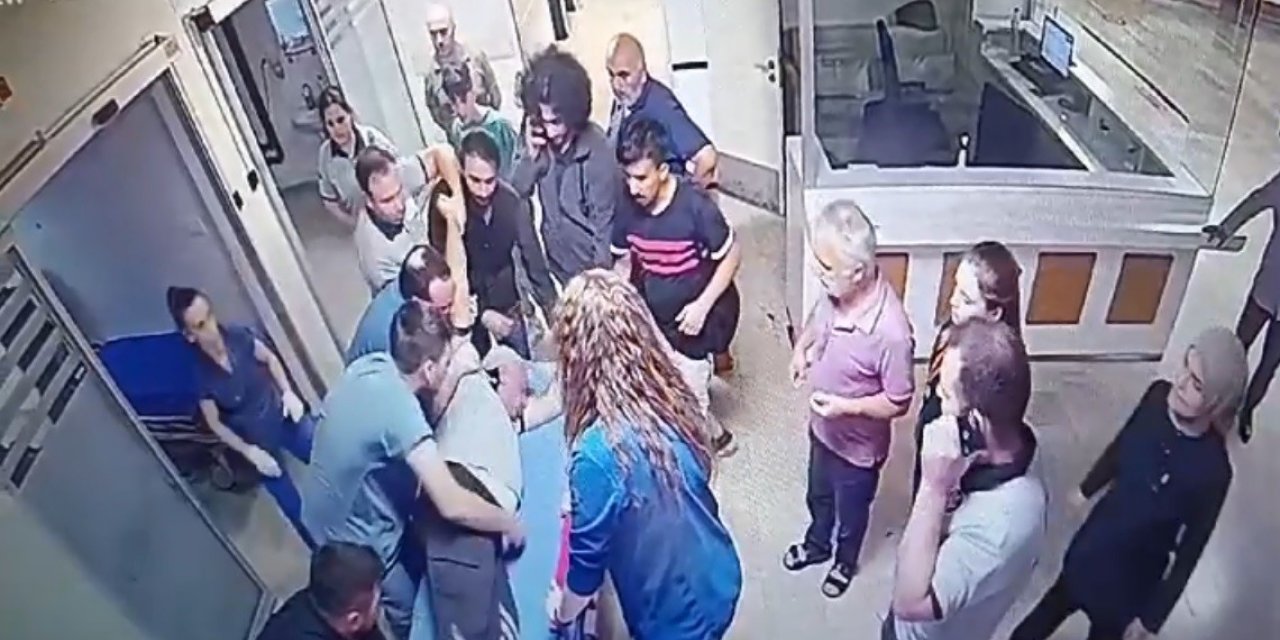 Acil servistekl arbede güvenlik kameralarına yansıdı