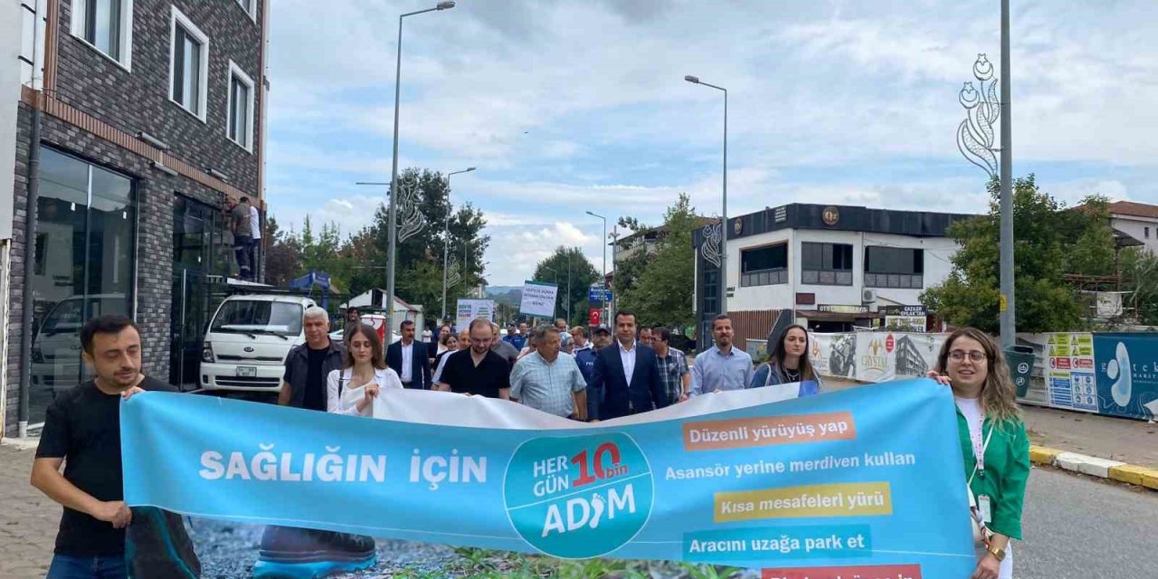 Halk sağlığı için yürüyüş düzenlendi