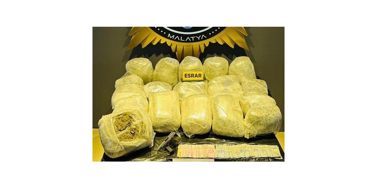 Malatya’da 46 kilo esrar ele geçirildi
