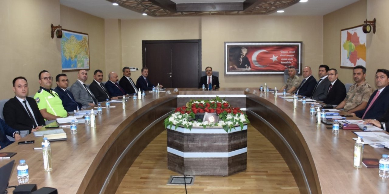 Siirt’te güvenlik ve asayiş koordinasyon toplantısı yapıldı