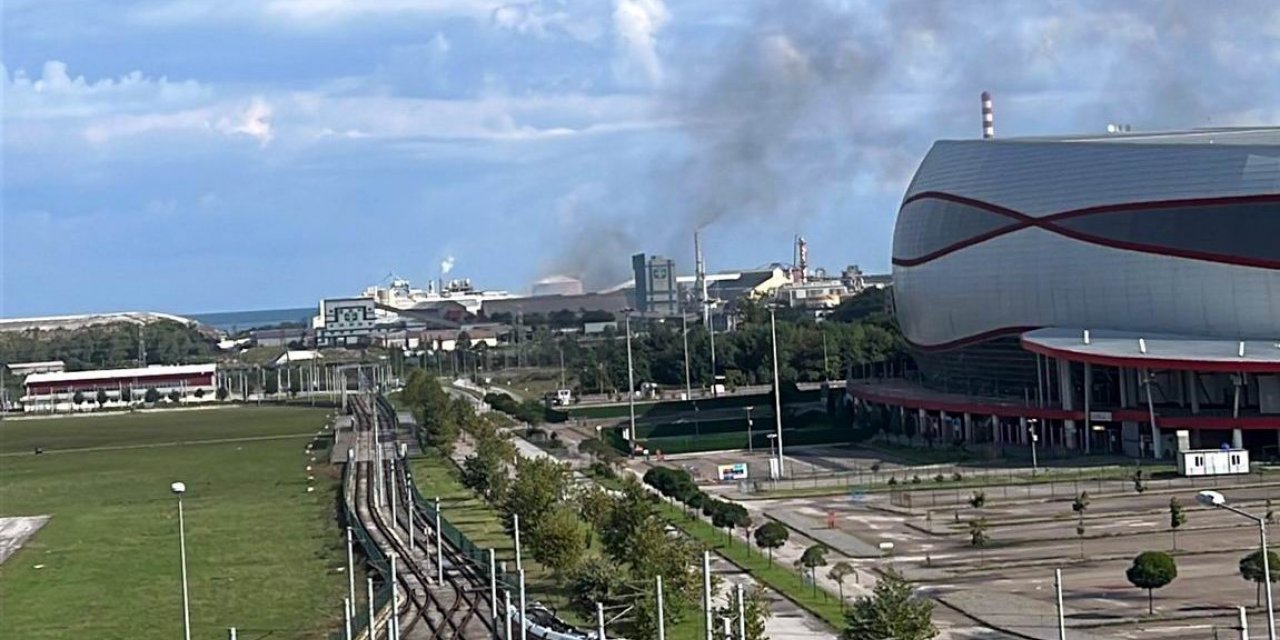 Gübre fabrikasında yangın paniği
