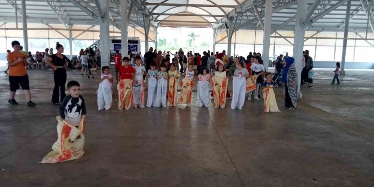 Minikler yaz tatili boyunca çocuk etkinliklerinde doyasıya eğlendi