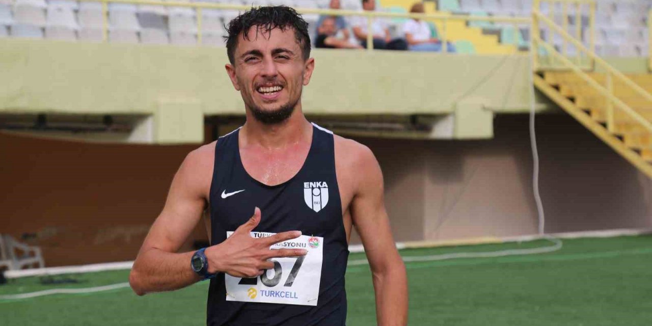 ALKÜ milli sporcusu Salih Korkmaz, Türkiye rekoru kırdı