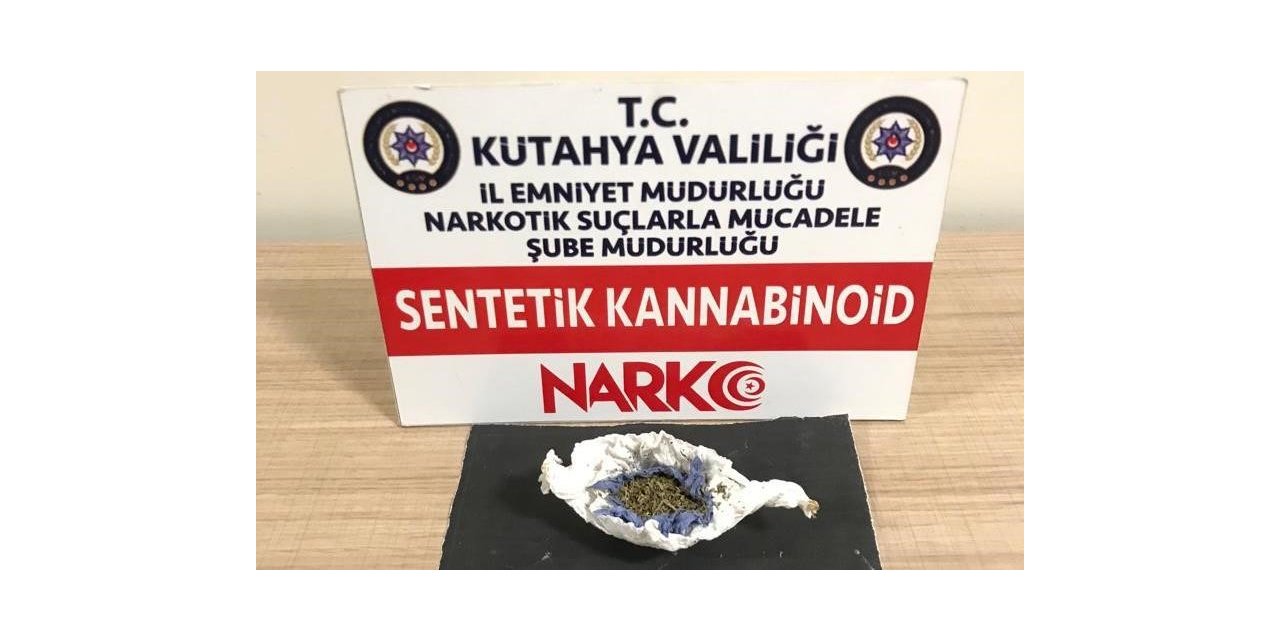Kütahya’da bir şahsın üzerinde uyuşturucu ele geçirildi