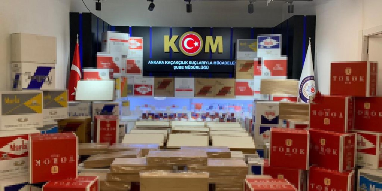 Ankara’da 1 milyon 429 bin 200 liralık kaçak ürün ele geçirildi