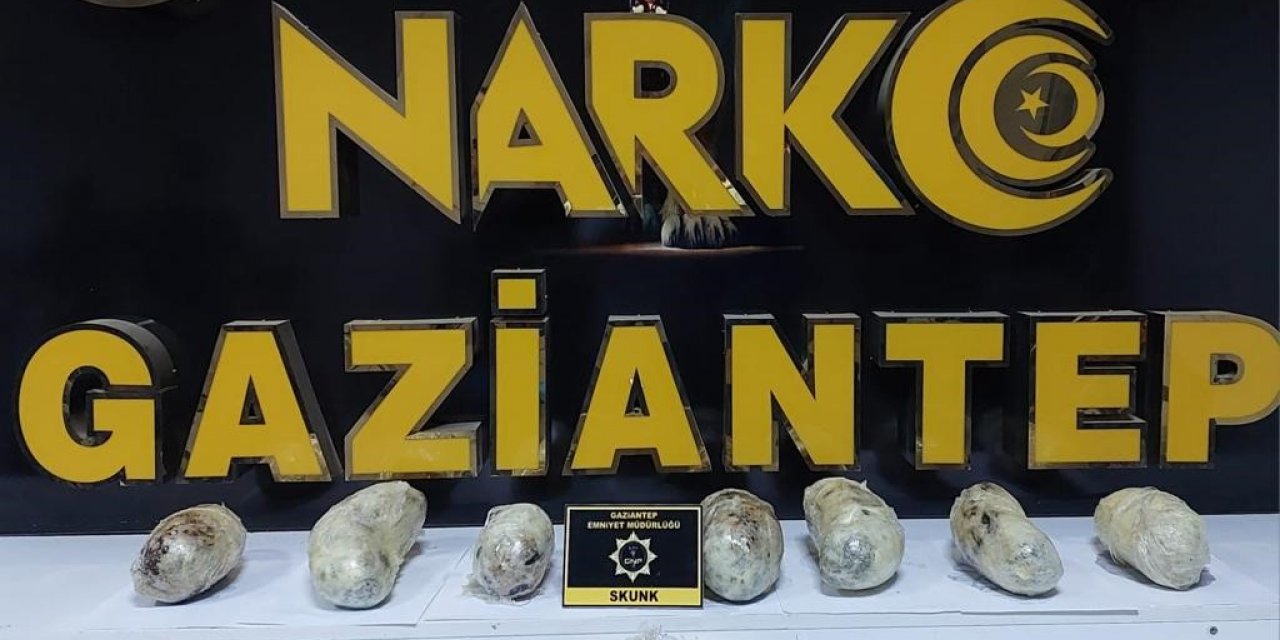 Gaziantep’te 3 kilo skunk ele geçirildi