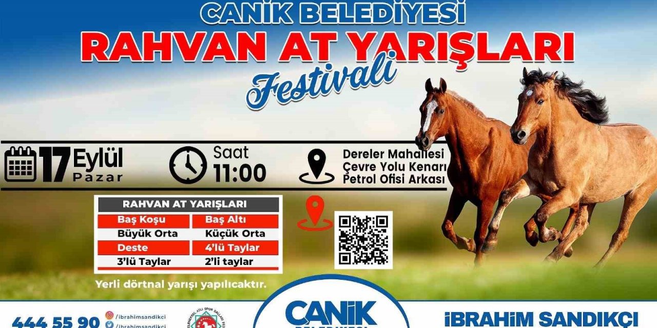 Samsun’da "Canik Rahvan At Yarışları Festivali" yapılacak